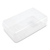 Clear Pencil Box, 8.5" x 5.25" x 2.5", Clear