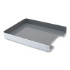 Fusion Letter Tray, 1 Section, Letter Size Files, 12.63 x 10 x 1.75, White/Gray