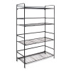 Flipshelf Four-Shelf Unit, 26.5w x 12d x 43h, Black