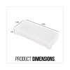Super Stacker Pencil Box, 8.25" x 3.75" x 1.5", Clear