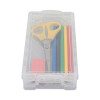 Super Stacker Pencil Box, 8.25" x 3.75" x 1.5", Clear