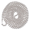 Id Badge Holder Chain, Metal Ball Chain Fastener, 36" Long, Nickel Plated, 100/Box