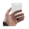 Security Id Badge Holders, Vertical, Pre-Punched For Chain/Clip, Clear, 2.63" x 4.38" Holder, 2.38" x 3.75" Insert, 50/Box