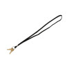 Deluxe Lanyards, Metal Ring Fastener, 36" Long, Black, 24/Box