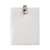 Id Badge Holders With Clip, Vertical, Clear 3.38" x 4.25" Holder, 3.13" x 3.75" Insert, 50/Pack
