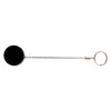 Heavy-Duty Retractable Id Card Reel, 18.5" Extension, Black/Chrome, 6/Pack