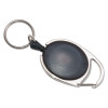 Carabiner-Style Retractable Id Card Reel, 30" Extension, Smoke, 6/Pack