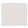 Pvc-Free Badge Holders, Horizontal, Clear 4.5" x 4" Holder, 4.13" x 3.25" Insert, 50/Pack
