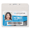 Pvc-Free Badge Holders, Horizontal, Clear 4.5" x 4" Holder, 4.13" x 3.25" Insert, 50/Pack