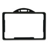 Id Card Holders, Horizontal, Black 3.68" x 2.38" Holder, 3.38" x 2.13" Insert, 25/Pack