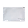 Zip-All Ring Binder Pocket, 2- To 7-Hole Punched, 8.5" x 11", Clear