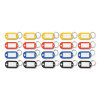 Key Tags Label Window, 0.88 X 0.19 X 2, Assorted, 20/Pack
