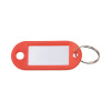 Key Tags Label Window, 0.88 X 0.19 X 2, Red, 6/Pack
