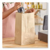 Grocery Paper Bags, 25# Size, Heavy-Duty, 50# Basis Weight, 8.25" x 5.38" x 18", Kraft, 500/Bundle