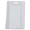 Sicurix Badge Holder, Vertical, 2.75 X 4.13, Clear, 12/Pack