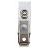 Sicurix Id Strap Clips, 0.38" X 2.75", Clear, 25/Pack