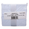 Sicurix Blank Id Card With Magnetic Strip, 2 1/8 X 3 3/8, White, 100/Pack