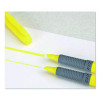 Brite Liner Grip Pocket Highlighter, Fluorescent Yellow Ink, Chisel Tip, Yellow/Black/Silver Barrel, 5/Pack