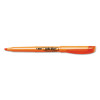 Brite Liner Highlighter, Fluorescent Orange Ink, Chisel Tip, Orange/Black Barrel, Dozen