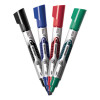 Intensity Advanced Dry Erase Marker, Tank-Style, Broad Chisel Tip, Assorted Colors, 4/Pack