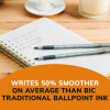 Round Stic Grip Xtra Comfort Ballpoint Pen, Stick, Fine 0.8 Mm, Black Ink, Gray/Black Barrel, Dozen