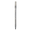 Round Stic Xtra Life Ballpoint Pen Xtra Value Pack, Stick, Medium 1 Mm, Black Ink, Translucent Frost Barrel, 240/Carton
