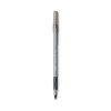 Round Stic Grip Xtra Comfort Ballpoint Pen, Easy-Glide System, Stick, Medium 1.2 Mm, Black Ink, Gray/Black Barrel, Dozen