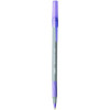 Round Stic Grip Xtra Comfort Ballpoint Pen, Easy-Glide System, Stick, Medium 1.2 Mm, Purple Ink, Gray/Purple Barrel, Dozen
