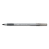 Round Stic Grip Xtra Comfort Ballpoint Pen Value Pack, Easy-Glide, Stick, Medium 1.2Mm, Black Ink, Gray/Black Barrel, 36/Pack