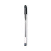 Cristal Xtra Smooth Ballpoint Pen, Stick, Medium 1 Mm, Black Ink, Clear Barrel, Dozen