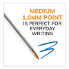 Cristal Xtra Smooth Ballpoint Pen, Stick, Medium 1 Mm, Blue Ink, Clear Barrel, 500/Pack