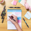 Break-Resistant Mechanical Pencils With Erasers, 0.7 Mm, Hb (#2), Black Lead, Assorted Barrel Colors, Dozen
