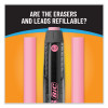 Break-Resistant Mechanical Pencils With Erasers, 0.7 Mm, Hb (#2), Black Lead, Assorted Barrel Colors, 2/Pack