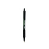 Soft Feel Ballpoint Pen, Retractable, Medium 1 Mm, Black Ink, Black Barrel, Dozen