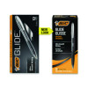 Glide Ballpoint Pen, Retractable, Medium 1 Mm, Black Ink, Smoke/Black Barrel, Dozen