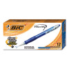 Velocity Easy Glide Ballpoint Pen, Retractable, Medium 1 Mm, Blue Ink, Translucent Blue Barrel, Dozen