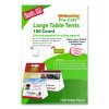 Table Tent, 80 Lb Cover Weight, 12 x 18, White, 2 Tents/Sheet, 50 Sheets/Pack