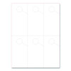 Micro-Perforated Parking Pass, 110 Lb Index Weight, 8.25 x 11, White, 6 Passes/Sheet, 50 Sheets/Pack