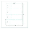 Jumbo Micro-Perforated Event/Raffle Ticket, 90 Lb Index Weight, 8.5 x 11, White, 4 Tickets/Sheet, 250 Sheets/Pack