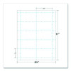 Heavyweight Printable Microperforated Business Cards, Copier/Inkjet/Laser/Offset, 2 x 3.5, White, 10/Sheet, 250 Sheets/Pack