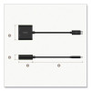 Usb-C To Hdmi + Charge Adapter, Hdmi/Usb-C(F)/Usb-C(M), 2.53", Black