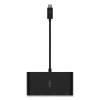 Usb-C Multimedia Adapter, Hdmi/Ethernet/Usb-A/Usb-C/Vga, 4.33", Black
