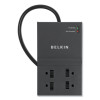 Home/Office Surge Protector, 8 Ac Outlets, 8 Ft Cord, 2,500 J, Black