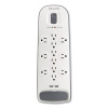 Home/Office Surge Protector, 12 Ac Outlets, 6 Ft Cord, 3,996 J, White/Black