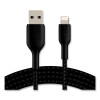 Boost Charge Braided Apple Lightning To Usb-A Chargesync Cable, 6.6 Ft, Black