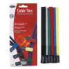 Multicolored Cable Ties, 6/Pack