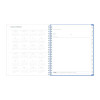 Lindley Monthly Planner, Floral Artwork, 10 x 8, White/Blue/Green Cover, 12-Month (Jan To Dec): 2026