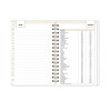 Day Designer Navy Stripe Daily/Monthly Planner, Horizontal Stripe Artwork, 8 x 5, Navy/White Cover, 12-Month (Jan-Dec): 2026