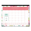 Day Designer Peyton Desk Pad Calendar, Floral Artwork, 22 x 17, Black Binding, Clear Corners, 12-Month (Jan To Dec): 2026