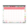 Day Designer Peyton Desk Pad Calendar, Floral Artwork, 22 x 17, Black Binding, Clear Corners, 12-Month (Jan To Dec): 2026